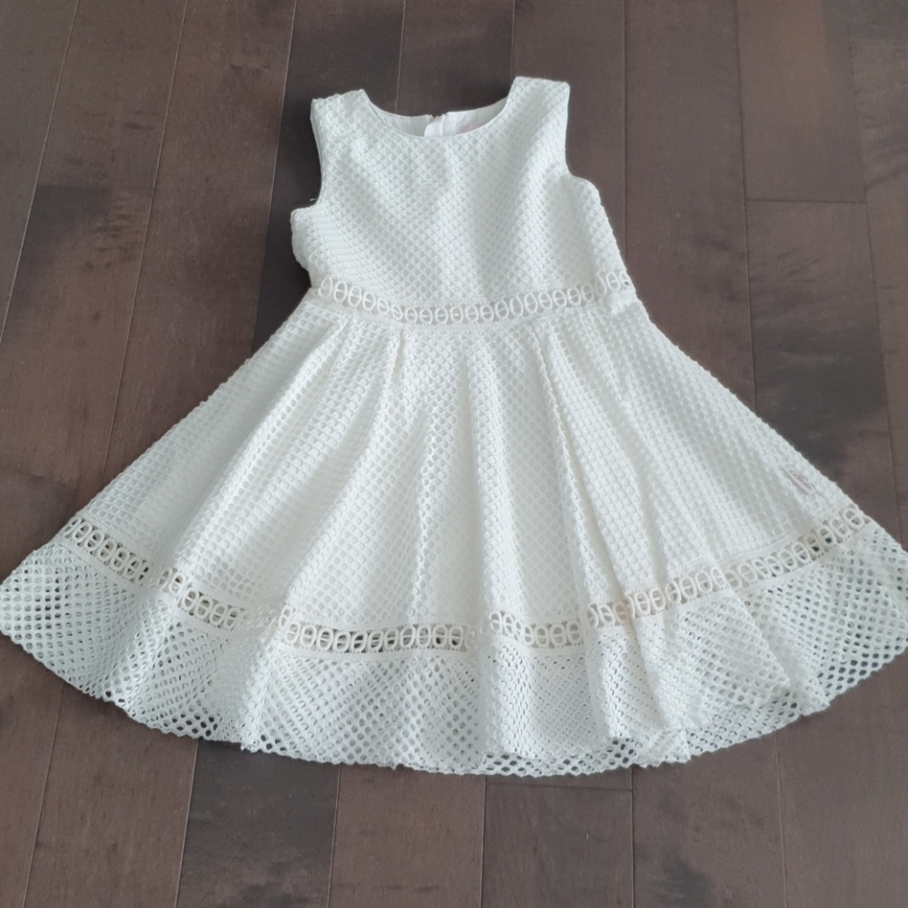 Baker by Ted Baker girls White eyelet dress